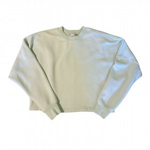 Athleta Cropped Crew Neck Sweatshirt - Light Mint Green - Size XXS / XS