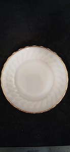 Vintage Fire King Milk Glass Plate, Gold Trim (8 Inch Replacement Piece) - Etsy