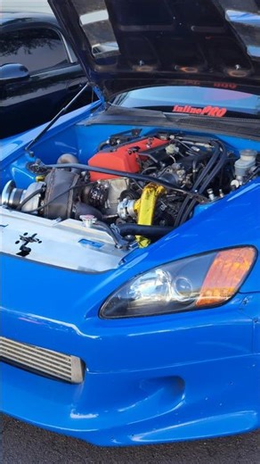 big turbo shaved and tucked engine bay makes for one clean ap1 honda s2000