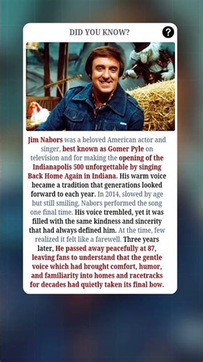 What Happened to Gomer Pyle Star Jim Nabors?