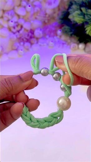 Unbelievable Art and Craft / Cute Easy DIY Rubber Band Earrings 😍 | Aesthetic Hack #shorts