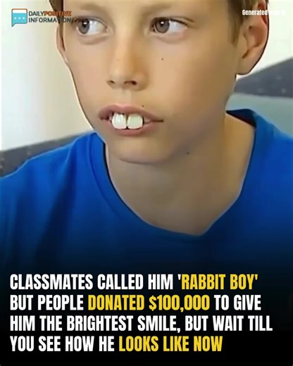 Classmates called him 'rabbit boy' but people donated $100,000 to give him the brightest smile ❤️ Wait till you see how he looks like now... 👇 | Thinking Art