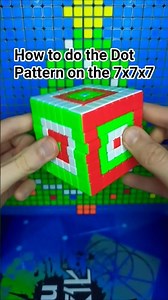 How to do the Dot Pattern on a 7x7x7 Rubik's Cube