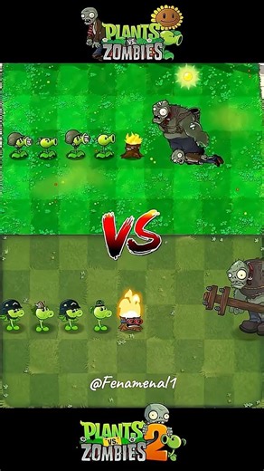 PVZ1 vs PVZ2 Team Plants vs Team Zombie #pvz2 #plantsvszombies2