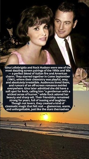 Gina Lollobrigida and Rock Hudson – Glamour, Laughter, and Pure Movie Magic #hollywoodbuzz