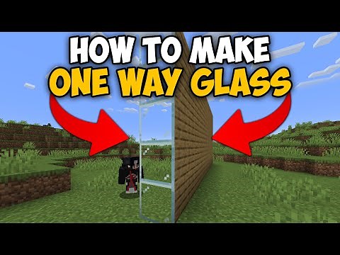 How To Get One Way Glass in Minecraft | Minecraft One Way Glass