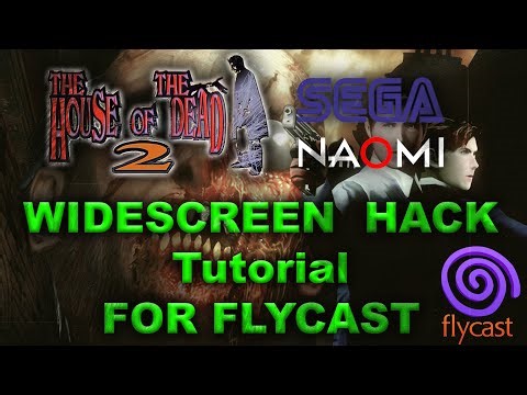 The House of The Dead 2 - SEGA Naomi Widescreen Hack + Gun calibration Tutorial for Flycast