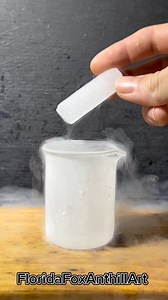 Dry ice 🧊 vs liquid nitrogen 🌧️ #science #satisfying #experiment #dryice #asmr #liquidnitrogen | Florida Foundry