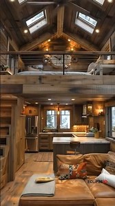 This Tiny Cabin Interior Will Blow Your Mind! #TinyHouse #TinyHouseLiving #TinyHome #CozyCabin
