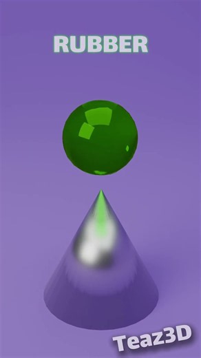 Satisfying Cone Impact Simulation #3dart #satisfying #blender