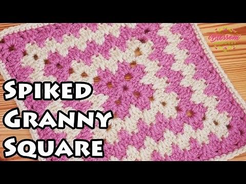 Crochet a Spiked Granny Square - Easy repeat and no holes!