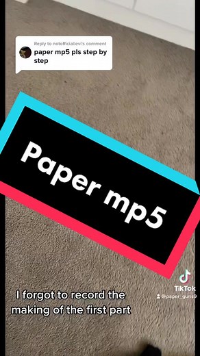 Creating a Paper MP5 Gun Tutorial