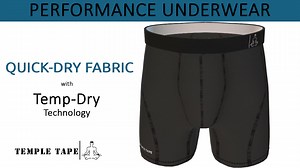 Watch Temple Tape mens compression underwear Sports Performance Boxer Briefs with Temp-Dry technology on Amazon Live