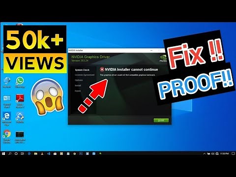 How to fix "NVIDIA Installer Cannot Continue"| Solved NVIDIA Graphics Installation errors