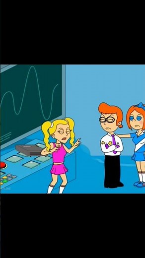 DEE DEE, GET OUT OF MY LABORATORY!!! #shorts #goanimate #dexterlaboratory