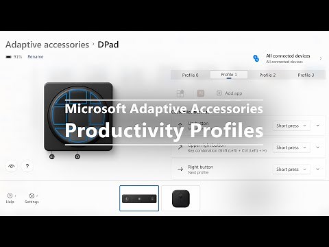Microsoft Adaptive Accessories - Productivity Profiles