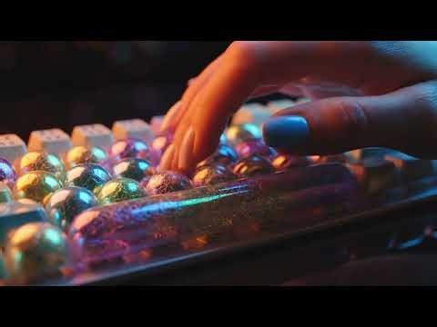 🎨 Mesmerizing ASMR: Typing on Iridescent Bubble Keycaps