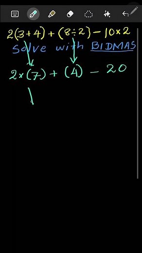 BIDMAS Made Easy! | Learn Order of Operations with Example | Learn Maths | #shorts