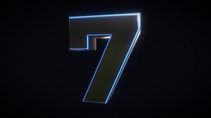 3D Number - 7 (SEVEN) - Download Free 3D model by Jihambru