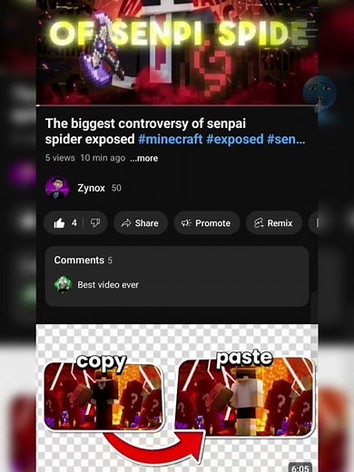 see my new video #minecraft #minecraftshorts #edit #editing #zynox #Santaspider #senpaispider