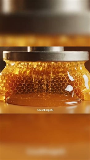 🍯 Honeycomb Wax MELTS & CRUSHES Perfectly! #CrushForgeAI