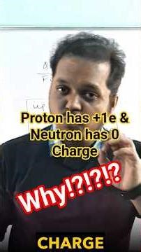 Why Does a Proton Have +1e Charge but a Neutron Has 0? | Atomic Structure Explained #jee #neet #iit