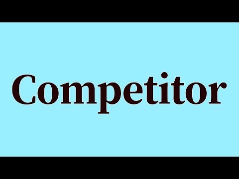 Competitor Pronunciation and Meaning
