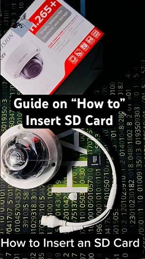 How to Insert an SD Card. Hikvision H.265+ Dome Camera.#howto#howtoinstallcctv#how#hikvision#home#tv