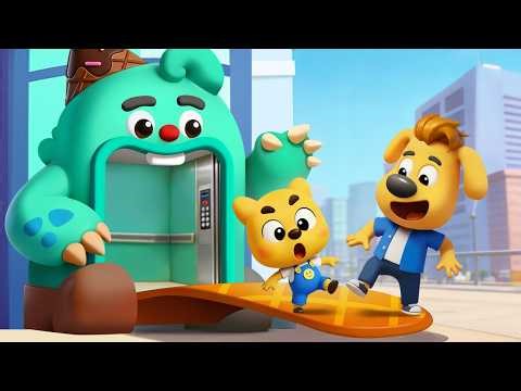 Elevator Safety Rules for Kids | Monster Elevator | Sheriff Labrador | Kids Cartoon | BabyBus