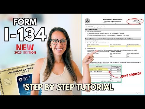 HOW TO FILL OUT NEW I-134 Form 2026 EDITION | K1 Fiancé Visa | Step-by-Step Tutorial