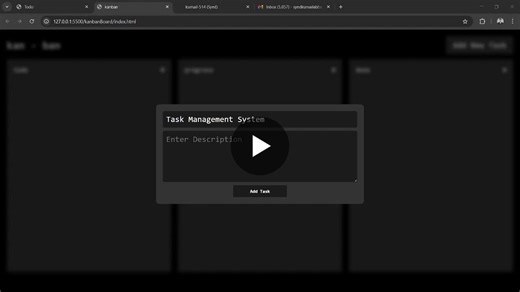 Vanilla JavaScript Kanban Board with Drag Drop Task Management | Syed Kumail Abbas posted on the topic | LinkedIn