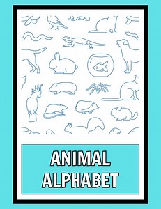 Alphabet Animals Coloring Book | Digital Printable Download | ABC Coloring Pages | Educational Activity for Children - Etsy UK