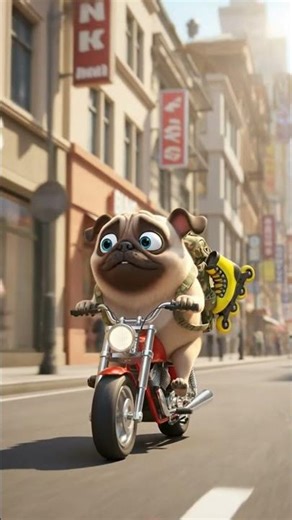 Cute Pug Dog Learns Inline Skating #CutePug #PugDog #dog #FunnyPug #DogTricks