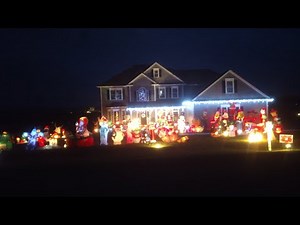 HUGE Airblown Inflatable Christmas Display 2018