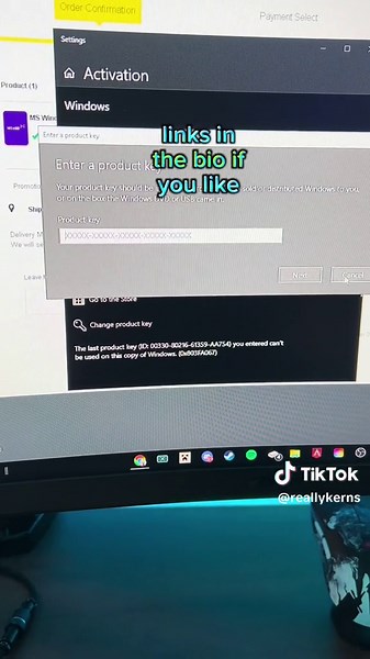 Discount code RKS Get Windows 10 Pro Oem key only＄16 from SCDKEY (link in bio) #rkerns #scdkey #PC #Windows10 #setup #fyp #backtoschoolsale