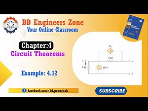 Circuit Theorems (Chapter-04) || Example: 4.12 || Fundamentals of Electric Circuits