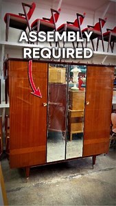 Some assembly required on this magnificent 1950s Italian wardrobe ✨ #italianmodern #midcentury #retro #vintage | Mid Century Møbler