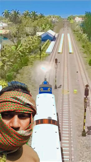 Kereta Api Cepat Tabrak Antrian Persilangan Turntable 5 Kereta #railway #railtrack #train #railroad