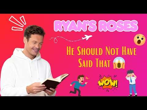 He Should Not Have Said That 😱 | Ryan Seacrest