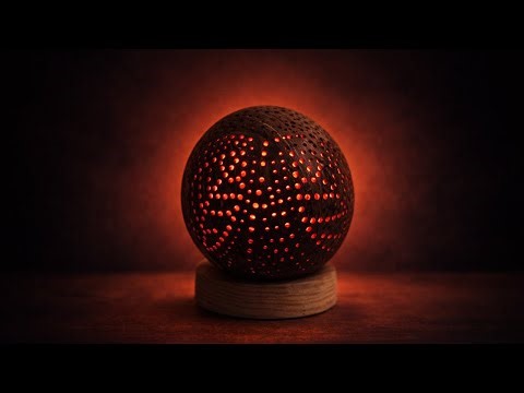 I Made a Night Lamp from a Coconut Shell | See It Make It