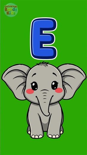E for Elephant 🐘 | Learn Letter E for Kids