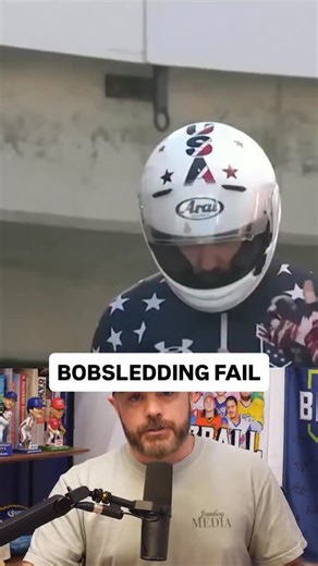 Bobsledder goes down solo after all his teammates miss the ride #bobsled #fail #sports #coolrunnings #funny | Jomboy Media