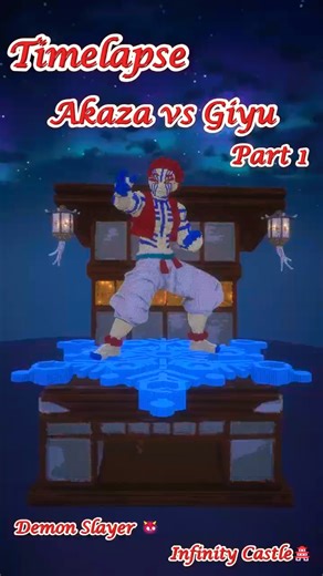 Akaza vs Giyu Part 1 Build in Minecraft (Demon Slayer)