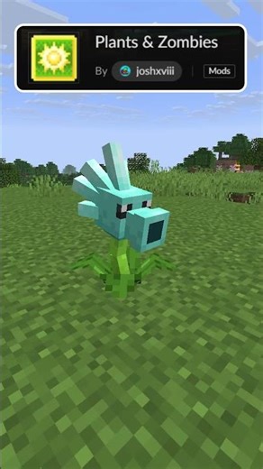 แนะนำ mod : Plants & Zombies #minecraft #minecraftmod #modminecraft #plantvszombies