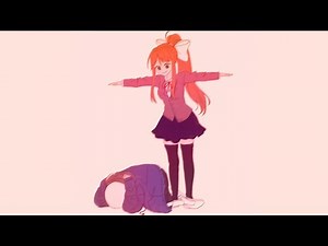 MONIKA T-POSING OVER SANS MEME COMPILATION | T-Pose