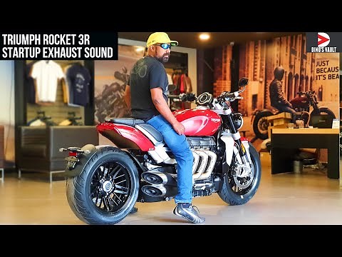 Triumph Rocket 3R Startup Exhaust Sound 4K India #Bikes@Dinos