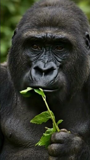 Gorillas Hum While Eating