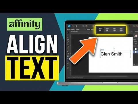 How to Align Text in Affinity Designer 2026 (Quick & Fast)