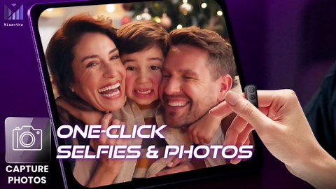 Kindle Page Turner Remote for Kindle Paperwhite - TikTok Scrolling Ring for iPhone & Android Devices w/Phone Stand & Charging Case - Kindle Clicker/Remote Control Page Turner for eReaders (Black)