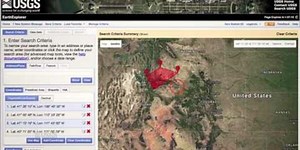 EROS | EarthExplorer: Search using Interactive Map Interface